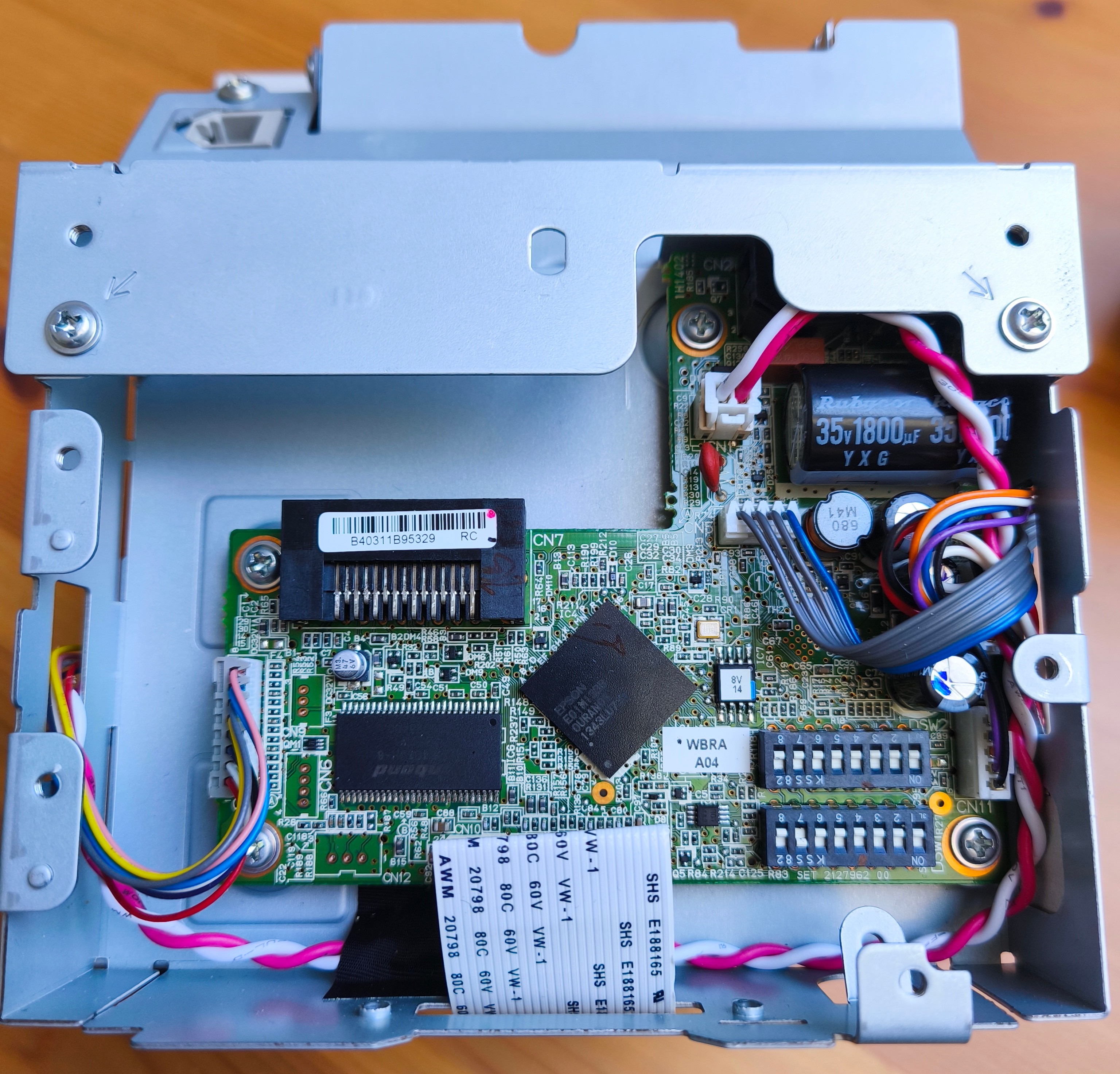 Opened printer